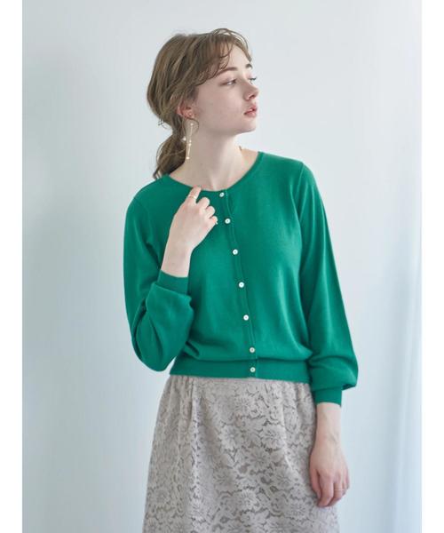 earth music&ecology(アースミュージックアンドエコロジー)の「ガンガンカーディガン(レンチングTMEV) *(カーディガン/ボレロ・レディース・ブラック/杢グレー/レッド/グリーン/ブルー/ネイビー/イエロー/オフホワイト・M/L/S)」の21枚目の写真