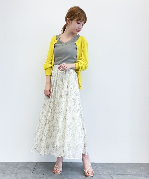 earth music&ecology(アースミュージックアンドエコロジー)の「ガンガンカーディガン(レンチングTMEV) *(カーディガン/ボレロ・レディース・ブラック/杢グレー/レッド/グリーン/ブルー/ネイビー/イエロー/オフホワイト・M/L/S)」の19枚目の写真