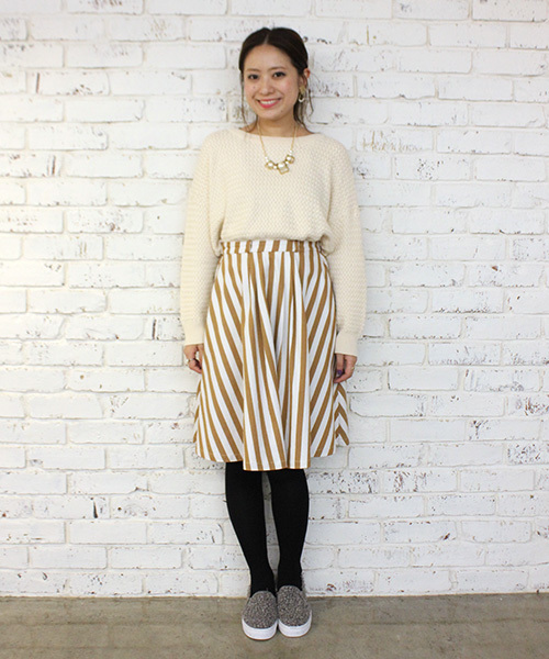 mystic（ミスティック）の「ストライプスカート（スカート・レディース・ブラック/レッド/キャメル/ブルー・ﾌﾘ-）」の18枚目の写真