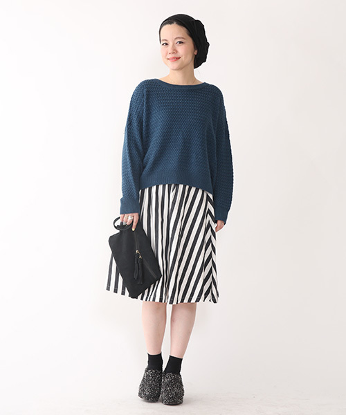 mystic（ミスティック）の「ストライプスカート（スカート・レディース・ブラック/レッド/キャメル/ブルー・ﾌﾘ-）」の12枚目の写真