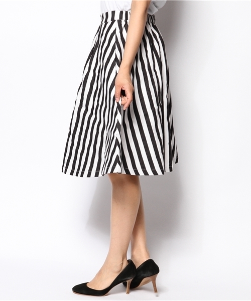 mystic（ミスティック）の「ストライプスカート（スカート・レディース・ブラック/レッド/キャメル/ブルー・ﾌﾘ-）」の15枚目の写真