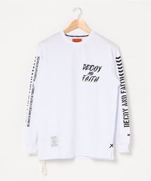デコイアンドシーオー フェイスインゴッドロングスリーブTシャツ