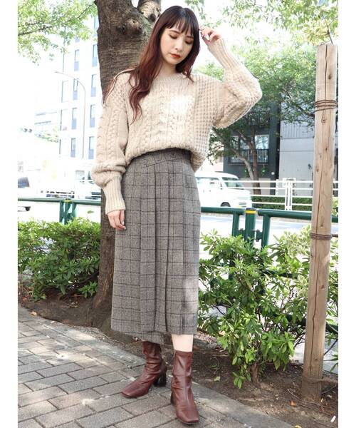 MURUA(ムルーア)の「ストレッチブーツ(ブーツ・レディース・アイボリー/ブラック/ブラウン・35/36/37)」の15枚目の写真