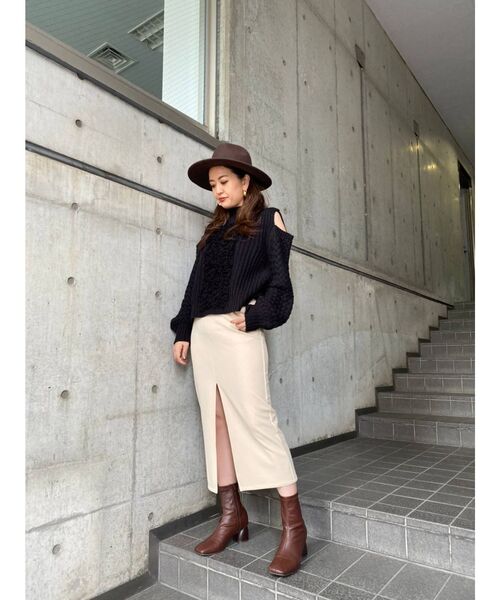 MURUA(ムルーア)の「ストレッチブーツ(ブーツ・レディース・アイボリー/ブラック/ブラウン・35/36/37)」の12枚目の写真