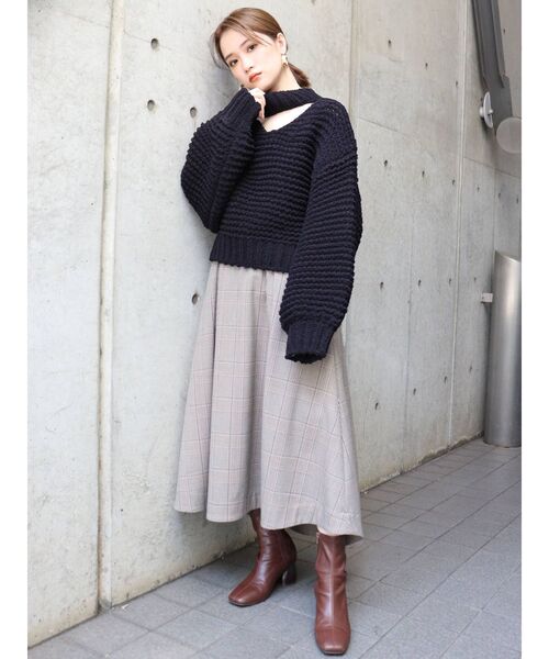 MURUA(ムルーア)の「ストレッチブーツ(ブーツ・レディース・アイボリー/ブラック/ブラウン・35/36/37)」の11枚目の写真