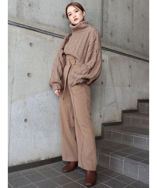 MURUA(ムルーア)の「ストレッチブーツ(ブーツ・レディース・アイボリー/ブラック/ブラウン・35/36/37)」の4枚目の写真