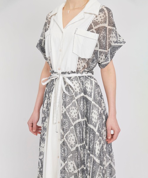 KOH.style（コースタイル）の「レイヤードスカート付デニムペイズリー  