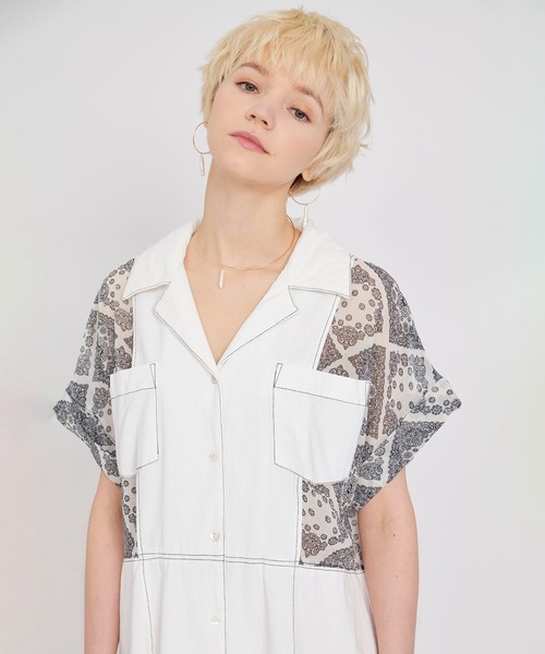 KOH.style（コースタイル）の「レイヤードスカート付デニムペイズリー  