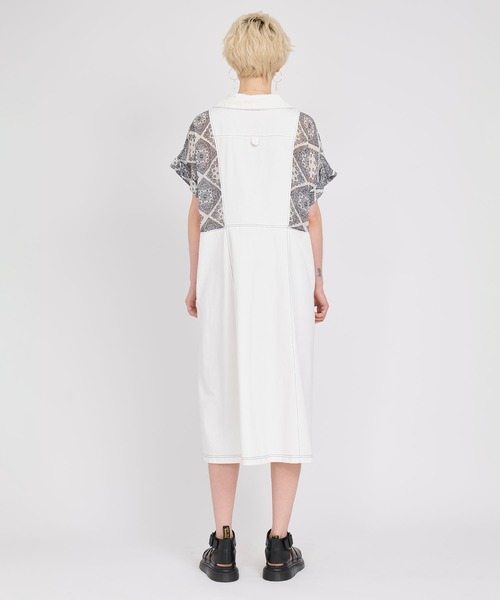 KOH.style（コースタイル）の「レイヤードスカート付デニムペイズリー  