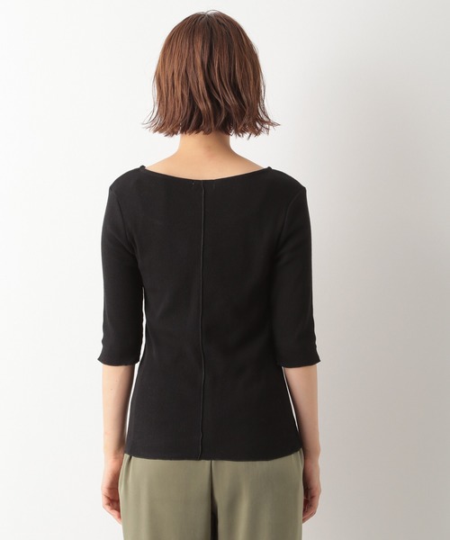 LEPSIM(レプシィム)の「メローデザインリブプルオーバー 892029(Tシャツ/カットソー・レディース・ブラック/ブラウン/キナリ・MEDIUM/LARGE)」の11枚目の写真