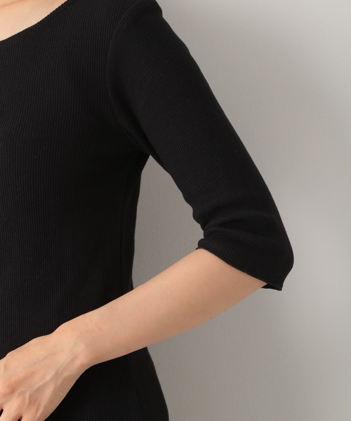 LEPSIM(レプシィム)の「メローデザインリブプルオーバー 892029(Tシャツ/カットソー・レディース・ブラック/ブラウン/キナリ・MEDIUM/LARGE)」の17枚目の写真