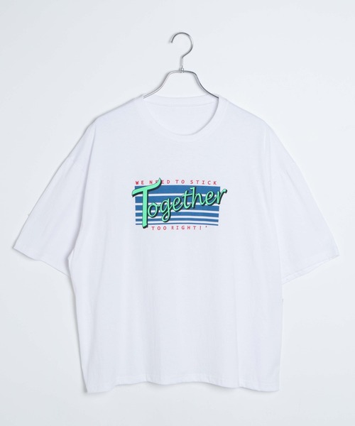 DING(ディング)の「DING/Together Tシャツ(Tシャツ/カットソー・レディース・パープル/ホワイト/スミクロ・FREE)」の16枚目の写真