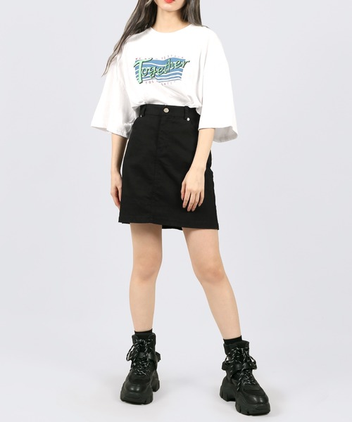 DING(ディング)の「DING/Together Tシャツ(Tシャツ/カットソー・レディース・パープル/ホワイト/スミクロ・FREE)」の21枚目の写真