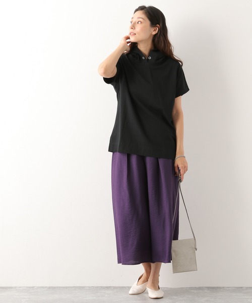 LEPSIM（レプシィム）の「リラックスライトプルパーカー　893678（Tシャツ/カットソー・レディース・ブラック/オフホワイト/カーキ/モカ・MEDIUM/LARGE）」の11枚目の写真