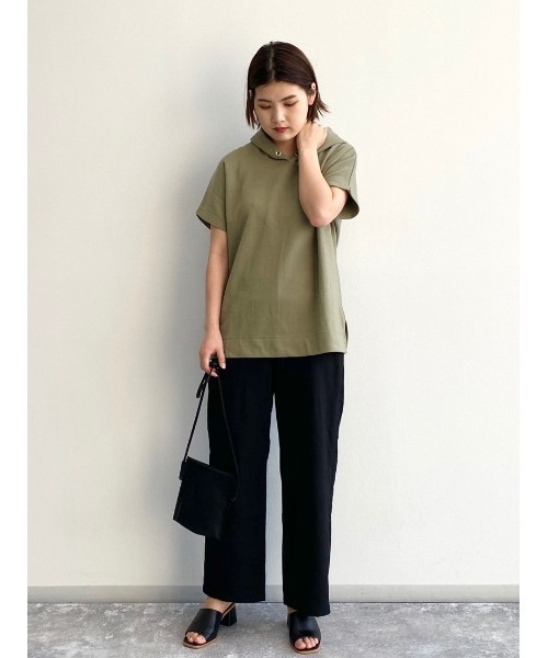 LEPSIM（レプシィム）の「リラックスライトプルパーカー　893678（Tシャツ/カットソー・レディース・ブラック/オフホワイト/カーキ/モカ・MEDIUM/LARGE）」の22枚目の写真