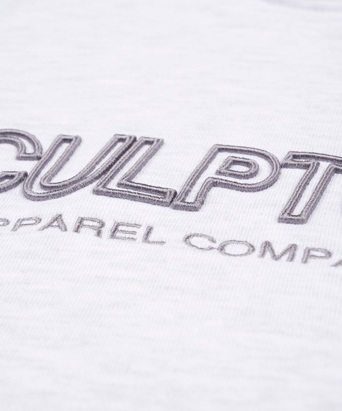 スカルプター　SCULPTOR グレー ハート 十字架 刺繍 パーカー スカルプター SCULPTOR グレー ハート 十字架 刺繍 パーカー