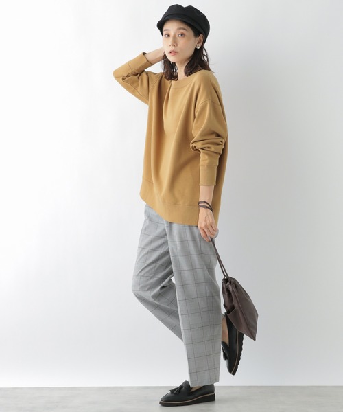 LEPSIM（レプシィム）の「パウダリーカラープルオーバー　896510（スウェット・レディース・ブラウン/カーキ/オレンジ/ブルー/ダークグレー/ボルドー/キャメル/グレイッシュベージュ・FREE）」の14枚目の写真