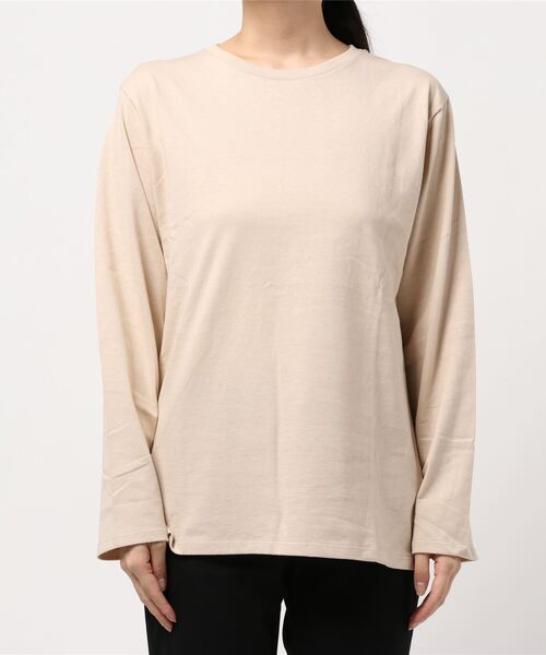 archives（アルシーヴ）の「無地ロンTee（Tシャツ/カットソー・レディース・ベージュ/オフホワイト・MEDIUM）」の2枚目の写真