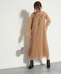 レースプリーツ2WAYワンピース