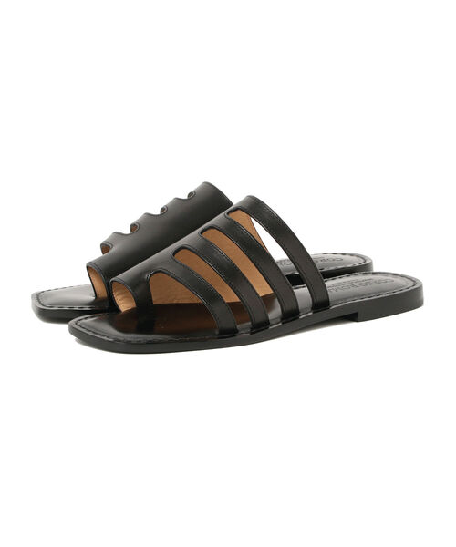 Ray BEAMS（レイビームス）の「CORSO ROMA 9 / FLAT サンダル（サンダル・レディース・ブラック/ブラウン系その他3・37/36/38/39）」の4枚目の写真