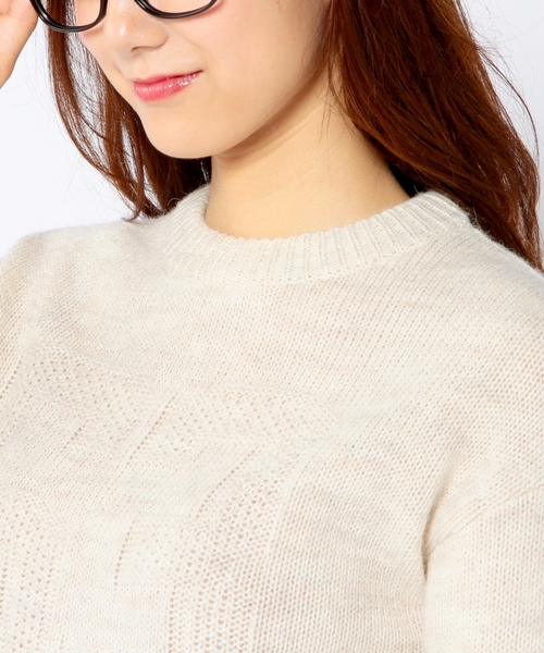 Another Edition（アナザーエディション）の「ジャカードナンバープルオーバー/AE JQ NUMBER PO◆（ニット/セーター・レディース・ナチュラル/ライトブルー/その他1・ﾌﾘ-）」の6枚目の写真