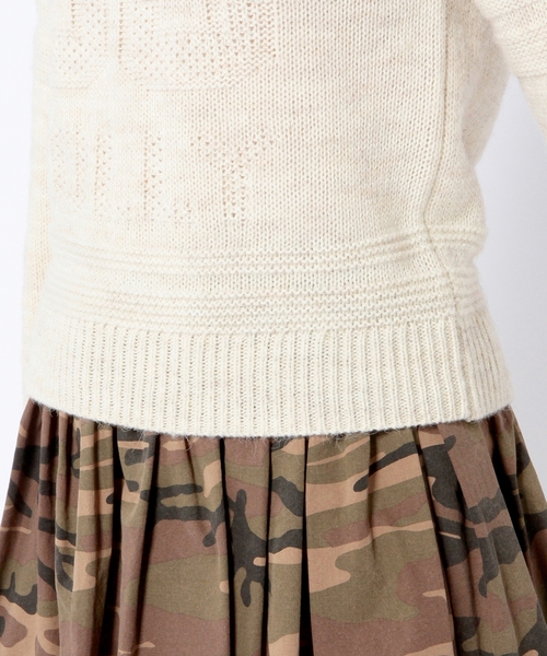 Another Edition（アナザーエディション）の「ジャカードナンバープルオーバー/AE JQ NUMBER PO◆（ニット/セーター・レディース・ナチュラル/ライトブルー/その他1・ﾌﾘ-）」の8枚目の写真