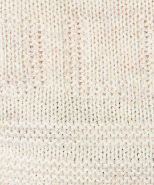 Another Edition（アナザーエディション）の「ジャカードナンバープルオーバー/AE JQ NUMBER PO◆（ニット/セーター・レディース・ナチュラル/ライトブルー/その他1・ﾌﾘ-）」の13枚目の写真