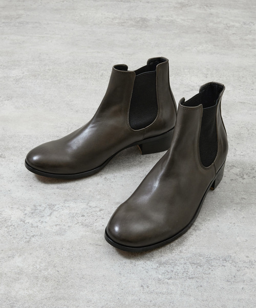 PADRONE パドローネ / BL SIDE GORE BOOTS サイドゴアレザー