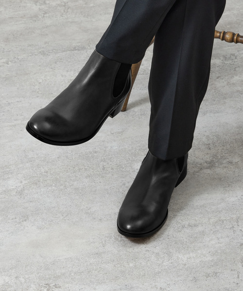 PADRONE パドローネ / BL SIDE GORE BOOTS サイドゴアレザーヒール 