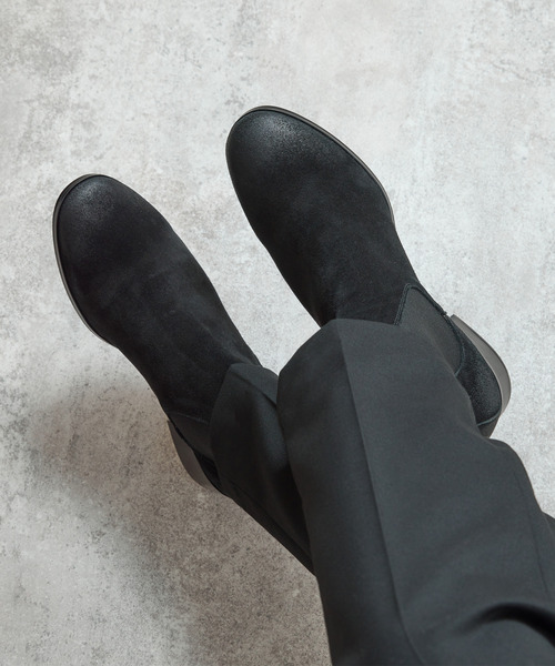 PADRONE パドローネ / BL SIDE GORE BOOTS サイドゴアレザー