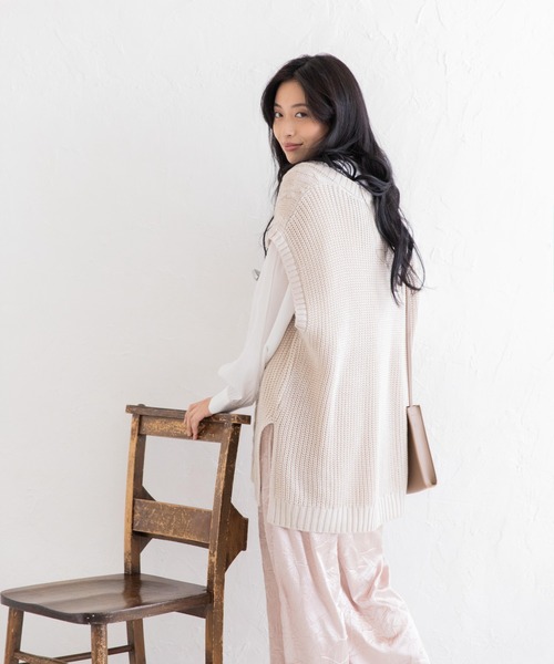 Mysa&Liina（ミーサリーナ）の「ヨークフラップブラウス（シャツ/ブラウス・レディース・ブラック/オフホワイト/ブルー/グリーン・M）」の21枚目の写真