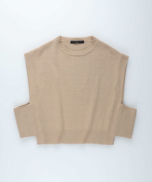 HONEYSUCKLE ROSE（ハニーサックルローズ）の「【HONEYSUCKLE ROSE】シャツワンピレイヤード（シャツワンピース・レディース・ベージュ/オフホワイト・M/L）」の8枚目の写真