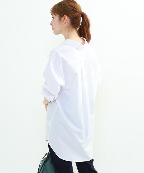 INDIVI(インディヴィ)の「「L」プレミアブロードシャツ(シャツ/ブラウス・レディース・ネイビー/サックスブルー/ホワイト系・12/15 /13)」の9枚目の写真