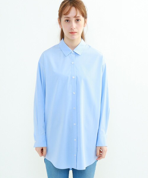 INDIVI(インディヴィ)の「「L」プレミアブロードシャツ(シャツ/ブラウス・レディース・ネイビー/サックスブルー/ホワイト系・12/15 /13)」の15枚目の写真