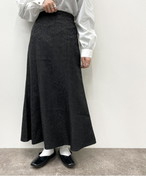 apres jour mignon（アプレジュールミニョン）の「ジャガードマーメイドスカート【ZOZOTOWN限定アイテム】（スカート・レディース・グレー/ブラック/ライトベージュ・フリー/X-LARGE）」の19枚目の写真