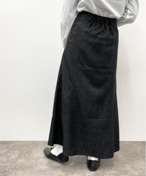 apres jour mignon（アプレジュールミニョン）の「ジャガードマーメイドスカート【ZOZOTOWN限定アイテム】（スカート・レディース・グレー/ブラック/ライトベージュ・フリー/X-LARGE）」の8枚目の写真