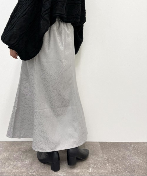 apres jour mignon（アプレジュールミニョン）の「ジャガードマーメイドスカート【ZOZOTOWN限定アイテム】（スカート・レディース・グレー/ブラック/ライトベージュ・フリー/X-LARGE）」の16枚目の写真