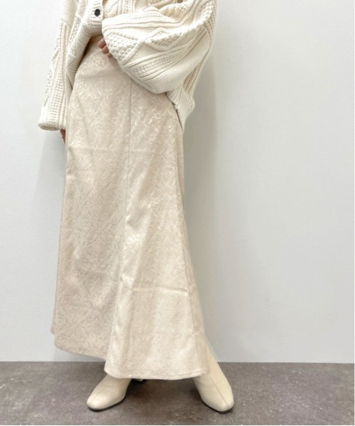 apres jour mignon（アプレジュールミニョン）の「ジャガードマーメイドスカート【ZOZOTOWN限定アイテム】（スカート・レディース・グレー/ブラック/ライトベージュ・フリー/X-LARGE）」の14枚目の写真