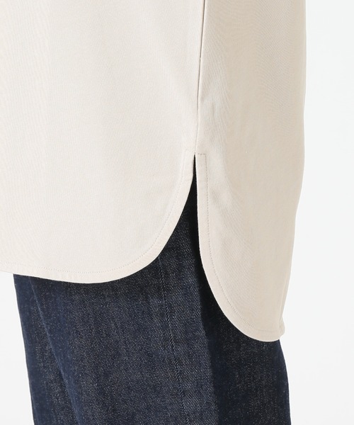 SLOBE IENA(スローブイエナ)の「ボートネックルーズロンTEE【手洗い可能】◆(Tシャツ/カットソー・レディース・ホワイト/グレー系その他/グリーン/ネイビー・FREE)」の22枚目の写真