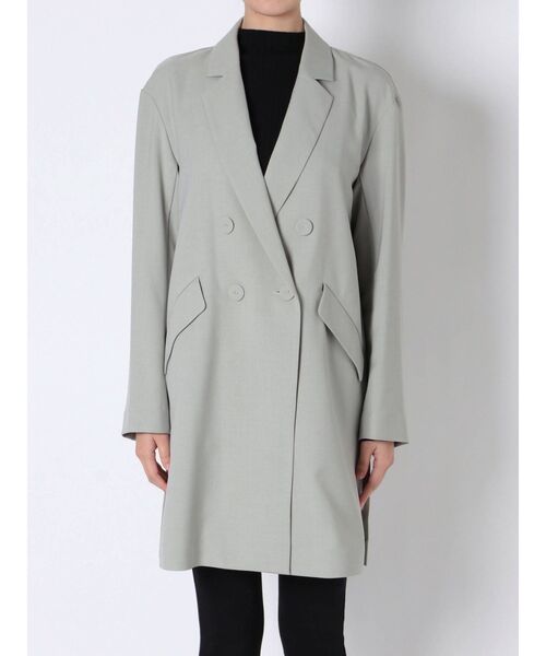 LAGUNAMOON（ラグナムーン）の「ロングテーラードジャケット（テーラードジャケット・レディース・ライトブルー/ベージュ/モカ・FREE）」の14枚目の写真