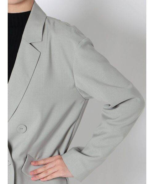 LAGUNAMOON（ラグナムーン）の「ロングテーラードジャケット（テーラードジャケット・レディース・ライトブルー/ベージュ/モカ・FREE）」の11枚目の写真