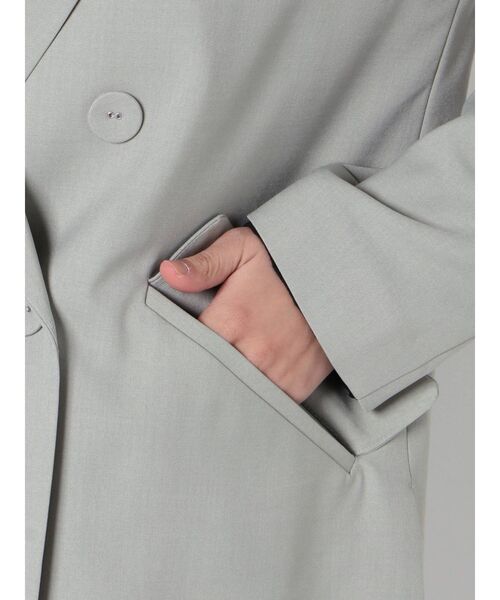 LAGUNAMOON（ラグナムーン）の「ロングテーラードジャケット（テーラードジャケット・レディース・ライトブルー/ベージュ/モカ・FREE）」の8枚目の写真