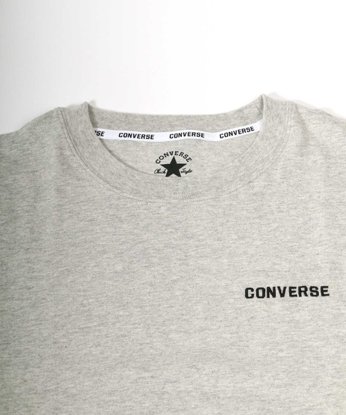 CONVERSE(コンバース)の「CONVERSE コンバース ワンポイント刺繍 無地半袖Tシャツ ビッグシルエット 大きいサイズ(Tシャツ/カットソー・メンズ・ホワイト/ブラック/ネイビー/グレー/レッド/オリーブ/ベージュ/チャコールグレー・2L/3L/4L/5L)」の17枚目の写真
