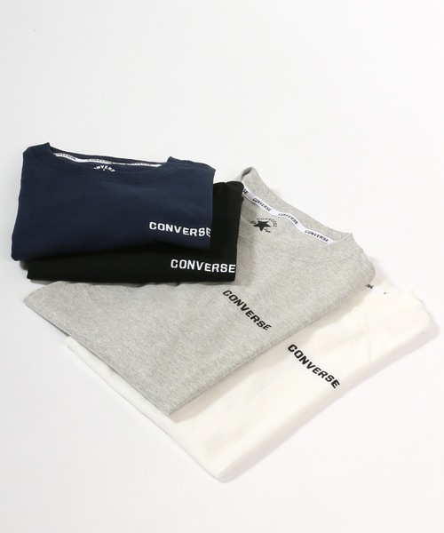 CONVERSE(コンバース)の「CONVERSE コンバース ワンポイント刺繍 無地半袖Tシャツ ビッグシルエット 大きいサイズ(Tシャツ/カットソー・メンズ・ホワイト/ブラック/ネイビー/グレー/レッド/オリーブ/ベージュ/チャコールグレー・2L/3L/4L/5L)」の19枚目の写真
