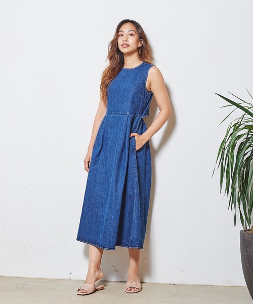 Marie Miller DENIM マリーミラー　シャツ　ドレス　ワンピース MARIE MILLER（マリー ミラー）の「Marie Miller BACK SLIT