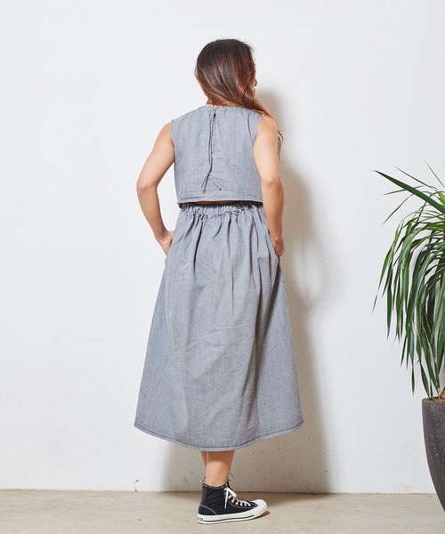 Marie Miller DENIM マリーミラー　シャツ　ドレス　ワンピース MARIE MILLER（マリー ミラー）の「Marie Miller BACK SLIT