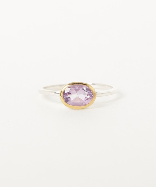 COMMON WARE(コモンウェアー)の「HO:NATURAL STONE RING ナチュラルストーンリング(リング・レディース・ライトイエロー/ライトパープル/クリア/ライトブルー・13/9/11)」の11枚目の写真