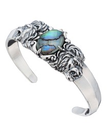 BIZARRE（ビザール）の「Bizarre ビザール ライオンアバロンシルバーバングル（バングル/リストバンド）」