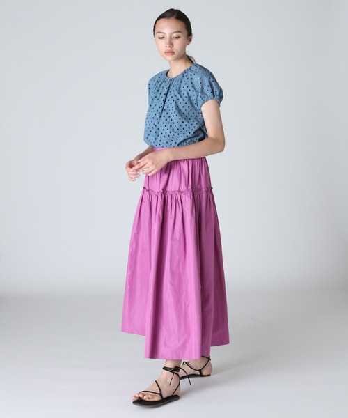 Maison de Beige（メゾンドベージュ）の「《Maison de Beige》コットンレースブラウス（シャツ/ブラウス・レディース・オフホワイト/グレイッシュブルー/カーキ・9号/7号/11号）」の12枚目の写真