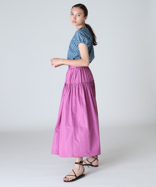 Maison de Beige（メゾンドベージュ）の「《Maison de Beige》コットンレースブラウス（シャツ/ブラウス・レディース・オフホワイト/グレイッシュブルー/カーキ・9号/7号/11号）」の5枚目の写真